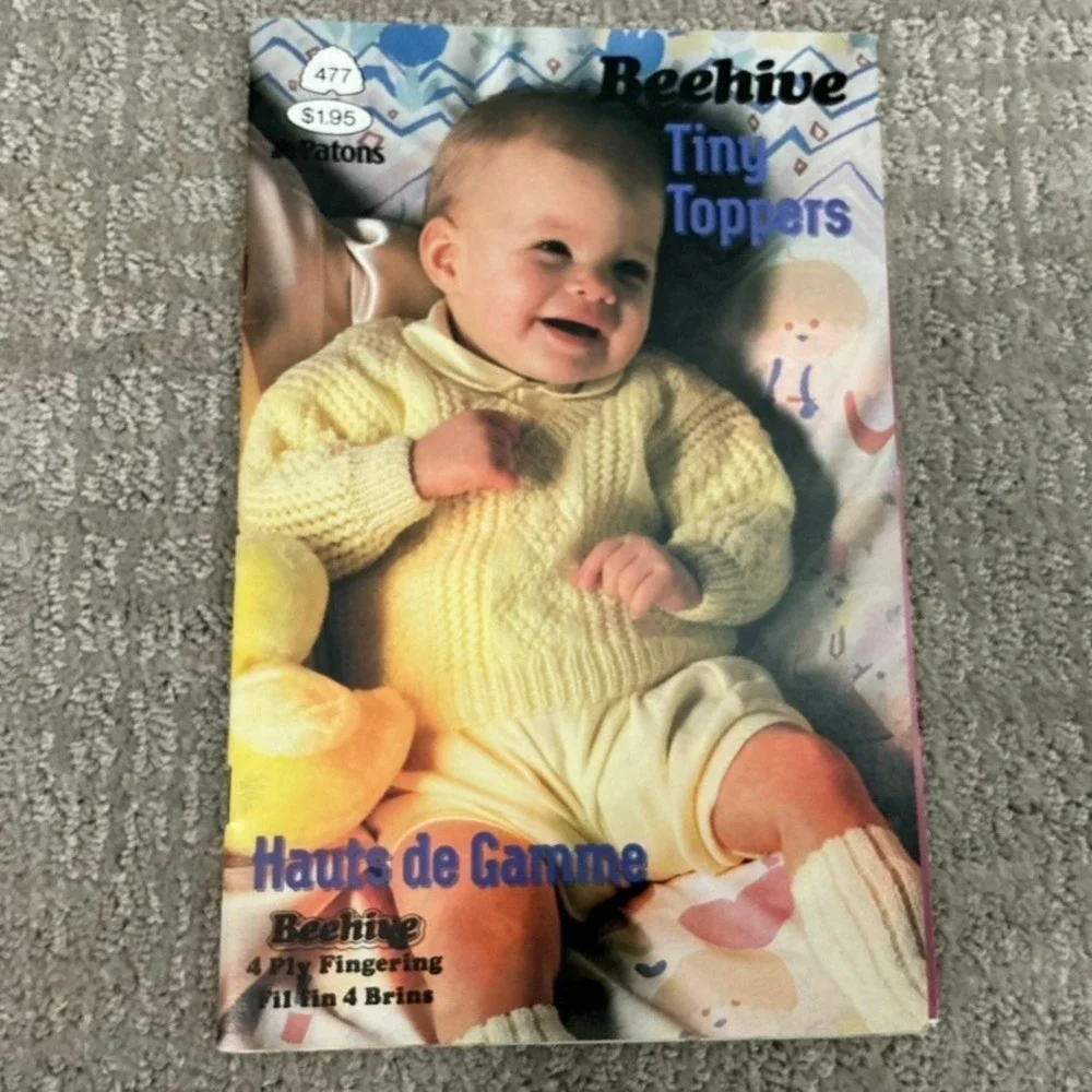 Lot 11 Vintage Knitting Crochet Pattern Books Baby Child Small World Finn Time
